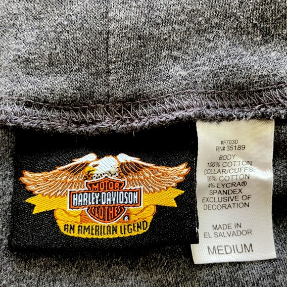HARLEY DAVIDSON | Women’s Gray Turtleneck Pullover Sweatshirt Size Medium.​ - Picture 3 of 6
